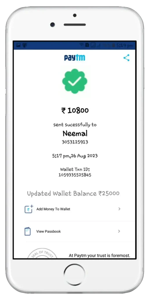 Fake Payment App for Android