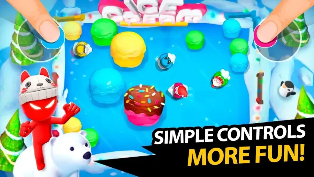 stickman party simple control