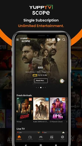 YuppTV unlimited access