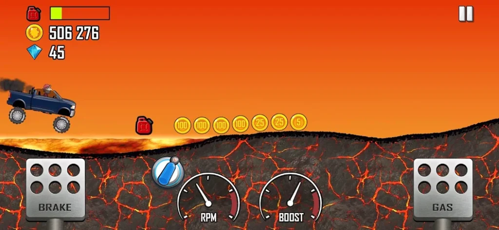 hill climb game unlimited money and diamond