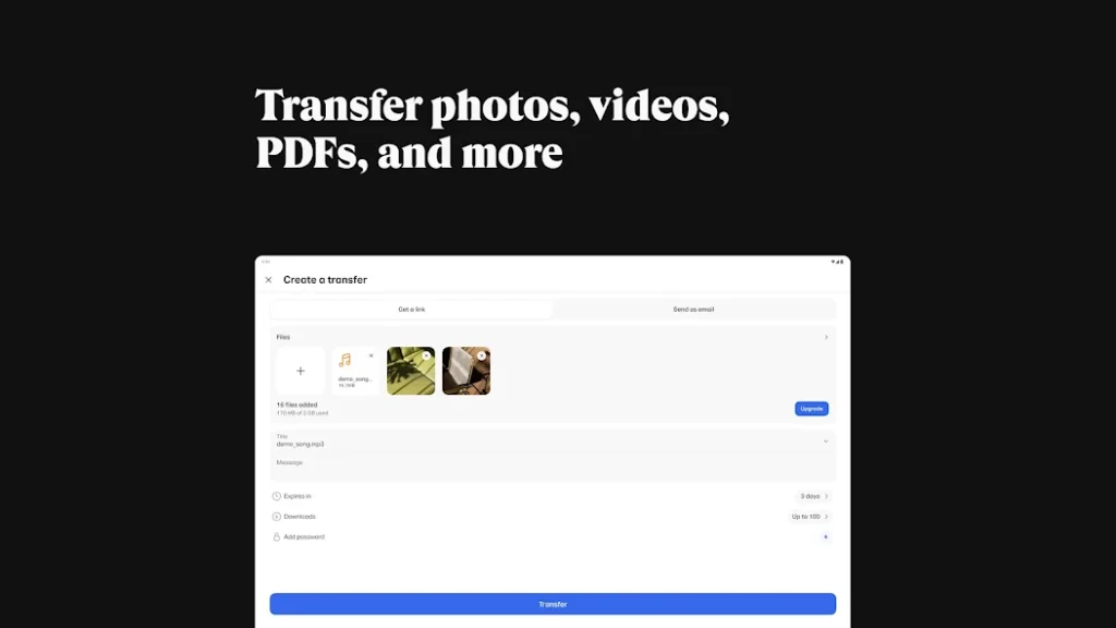 WeTransfer Mod APK